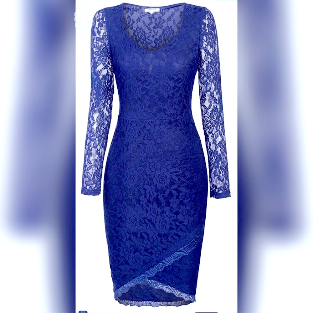 Lace Midi Dress (Long Sleeve)